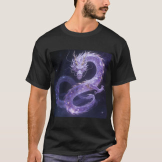 Lila Galaxdrake | Mystisk Kosmisk Drakfantasi T Shirt