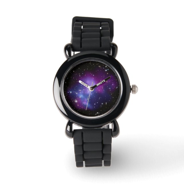 Lila galaxhop armbandsur (Framsida)