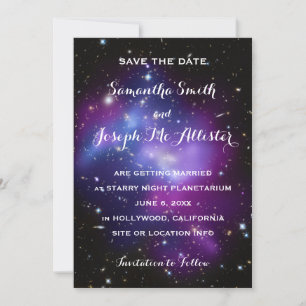 Lila Galaxhopps Save the Date Spara Datumet