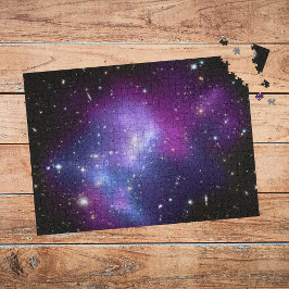 Lila Galaxy Celestial Space Photo Pussel