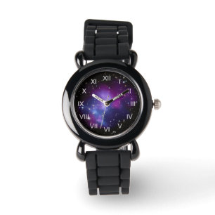 Lila Galaxy Cluster Armbandsur