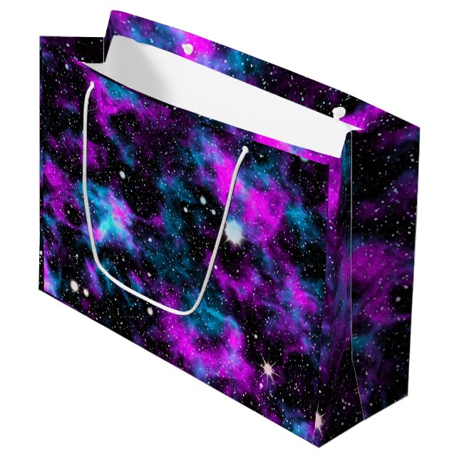Lila Galaxy Cosmic Space Stars (Framsidan Vinklad)