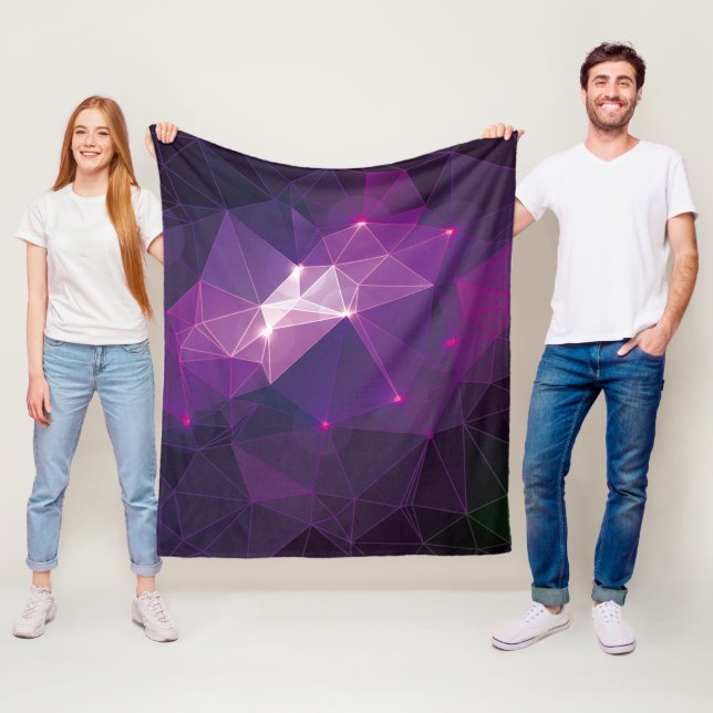 Lila galaxy fleecefilt (På plats)