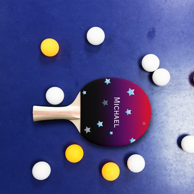 Lila Galaxy Personlig Pingisracket (Skapare uppladdad)