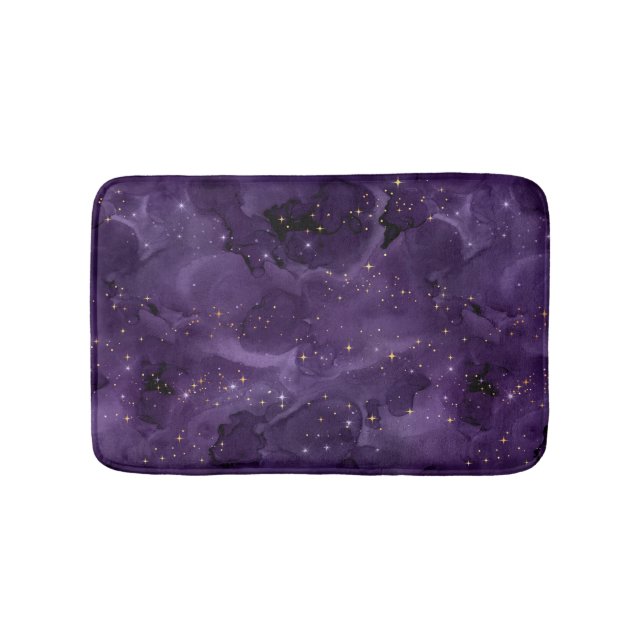 Lila Galaxy-seriens design 8 Badrumsmatta (Framsidan)