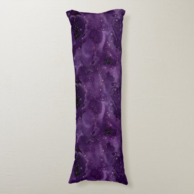Lila Galaxy-seriens design 8 Kroppskudde (Framsidan Vertikal)
