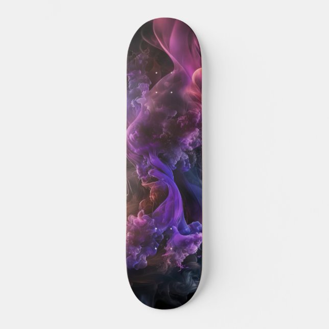Lila Galaxy Skateboard (Framsida)