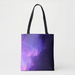 lila galaxy tygkasse