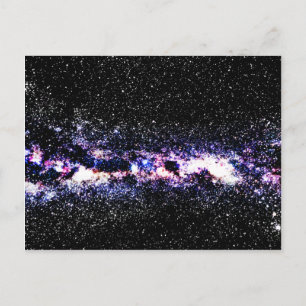 Lila Galaxy Vykort