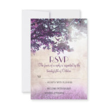 Lila gamla ekekkort träd bröllop OSA