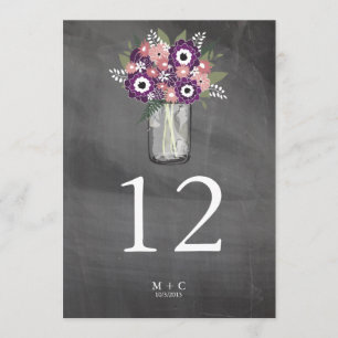 Lila Garden Mason Burk Chalkboard BORDSNUMMER