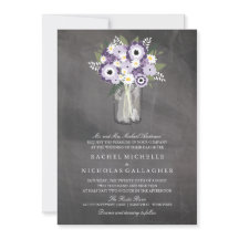 Lila Garden Mason Burk Chalkboard | BRÖLLOP