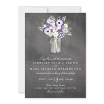 Lila Garden Mason Burk Chalkboard | BRÖLLOP