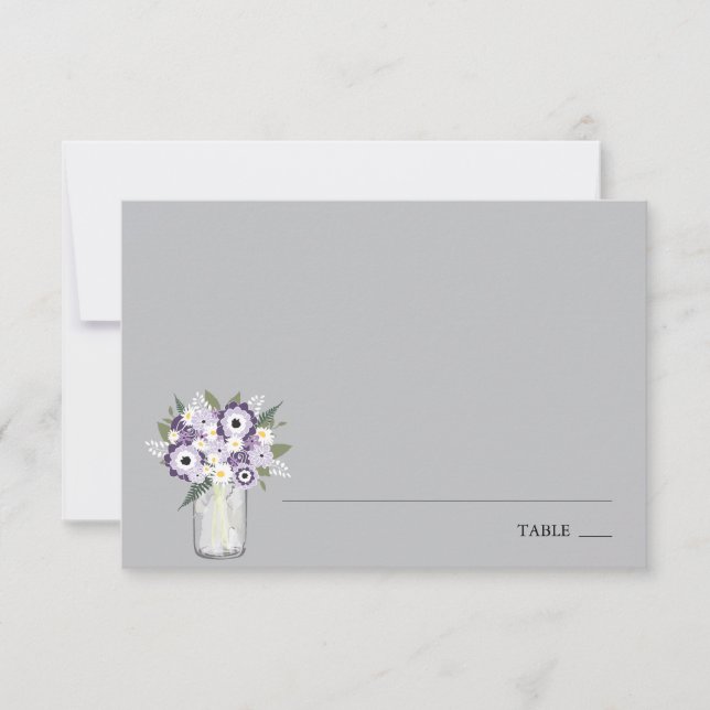 Lila Garden Mason Burk | Utgiftskort Inbjudningar (Framsida)