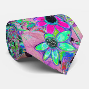Lila Garden med Psychedelic Aquamarine Flowers Slips
