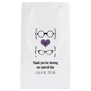 Lila Geeky Glasses Gift Bag