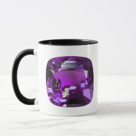 Lila Gemstone Mugg