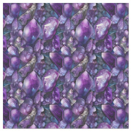 Lila Gemstone Tyg