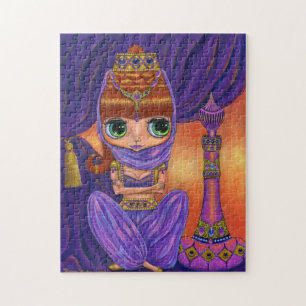 Lila Genie Doll & Her Jeweled Magic Flaska Pussel