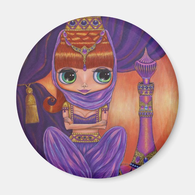 Lila Genie Magnet (Framsidan)