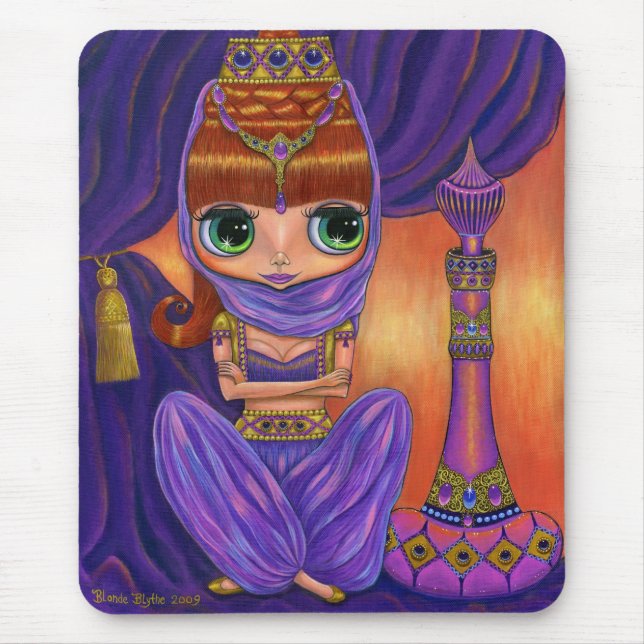 Lila Genie Mousepad Musmatta (Framsidan)