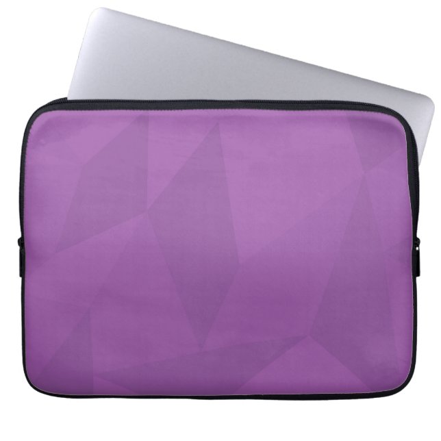 Lila, geometri, coola, trendig, modern konst laptop fodral (Framsidan)