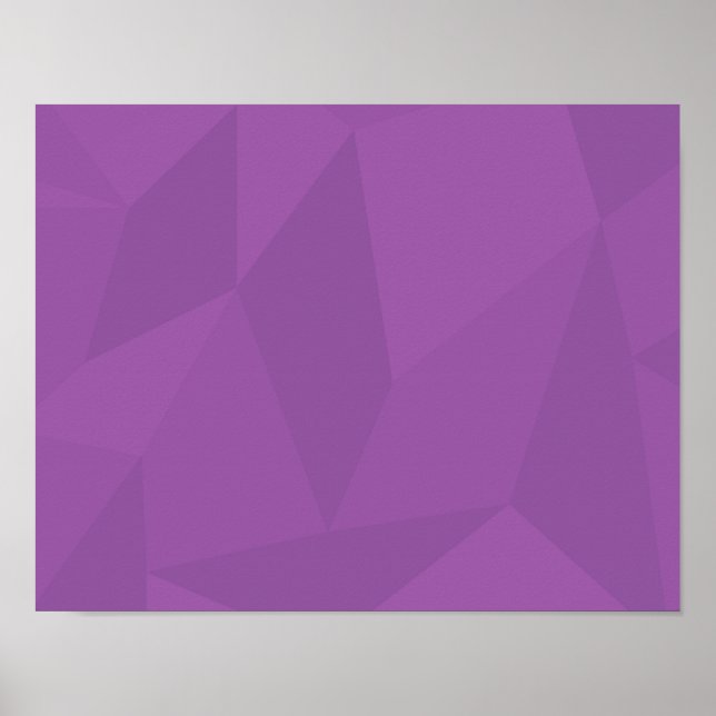 Lila, geometri, coola, trendig, modern konst poster (Framsidan)