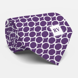 Lila Geometric Monogrammed Slips