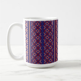 Lila geometrisk designmugg kaffemugg