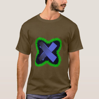 Lila Geometrisk X T Shirt