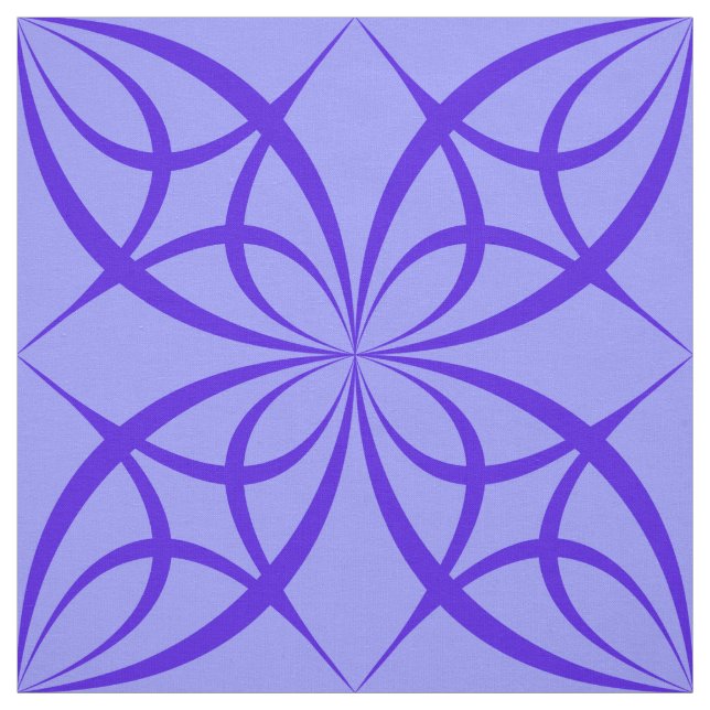 Lila geometriska cirklar Skriv ut tyg (Provkarta)