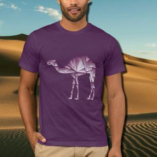 lila geometriska kameror nattetid t shirt