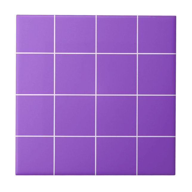 Lila geometriskt mönster Modernt flickaktigt trend Kakelplatta (Framsidan)