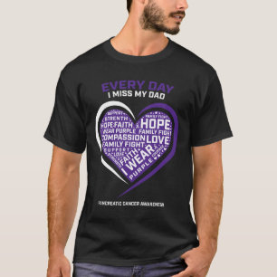 Lila ger i minnet av min Pappa pankreascancer T Shirt