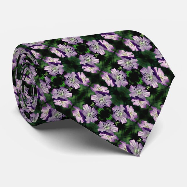 Lila Geranium Flowers Abstrakt Slips (Rullad)