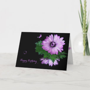 lila Gerbera daisy reflexion Kort
