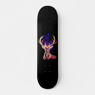 Lila Ghost Hjort Mini Skateboard Bräda 18,5 Cm