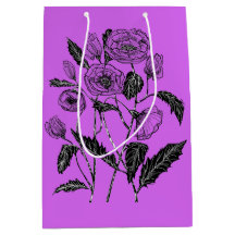 Lila Gift Bag med diskett - Färgen