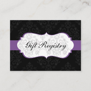 lila Gift-registerkort Tilläggskort