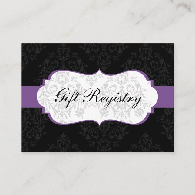 lila Gift-registerkort Tilläggskort (Framsida)