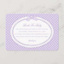 Lila Gingham Coquette-böcker för bebisar Tilläggskort