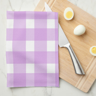 Lila Gingham Köksduk Kökshandduk
