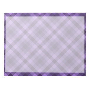 Lila gingham mönster anteckningsblock
