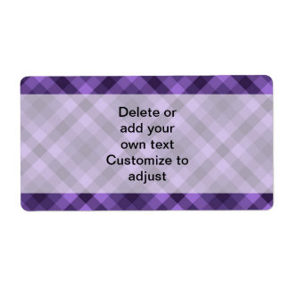 Lila gingham mönster fraktsedel