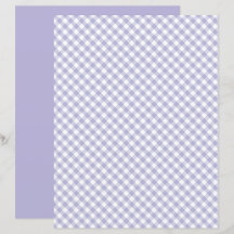 Lila Gingham Scrapbook Papper