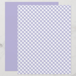 Lila Gingham Scrapbook Papper