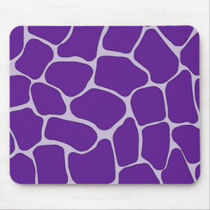 Lila Giraffe Print Mousepad Musmatta