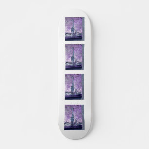 Lila Giraffes Old School Skateboard Bräda 21,6 Cm