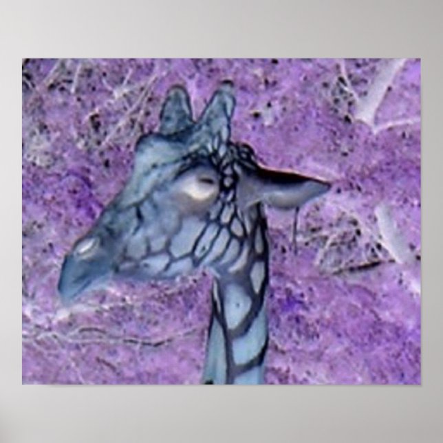 Lila Giraffes Poster (Framsidan)