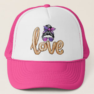 Lila Girly Girl Sunglasses Valentine Day Kärlek Keps